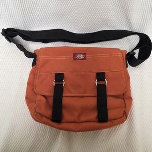 Dickies Messenger Canvas School Shoulder Carry Bag Small 9" x 10" x 2" Satchel